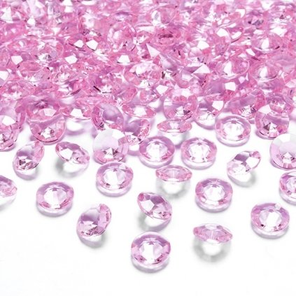Konfety stolní sv. růžové diamanty