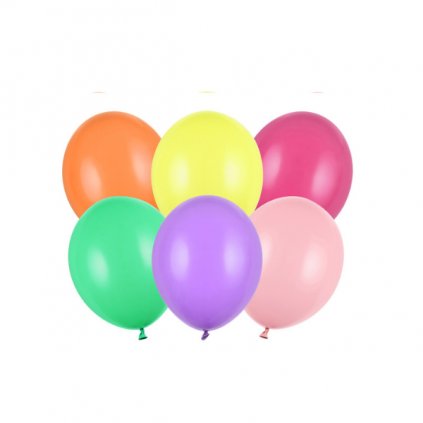 Balonky latexové dekorační pastelový mix barev 12cm 100ks