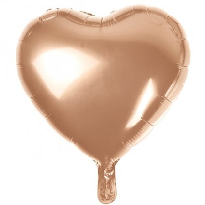 Balónek fóliový Srdce Rose Gold 37 cm