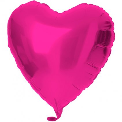 Balónek fóliový Srdce magenta 45 cm