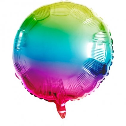 Balonek duhový kulatý Rainbow 45cm