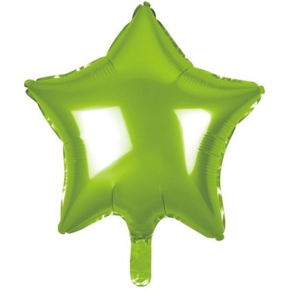 Balónek fóliový Hvězda světle zelená 48 cm