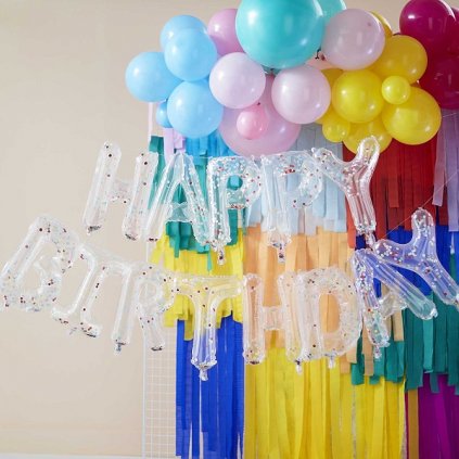Balónkový nápis happy Birthday