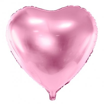 Balónek fóliový Srdce světle růžové 61 cm