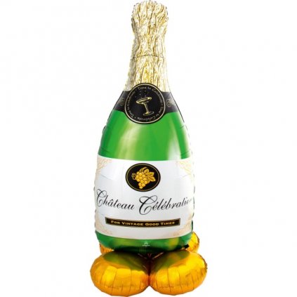 BALÓN  láhev šampaňského samostojný 130cm