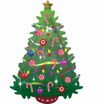 Vánoční stromeček -  dekorace balónek  66x91cm