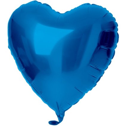Balónek fóliový Srdce modré 45 cm