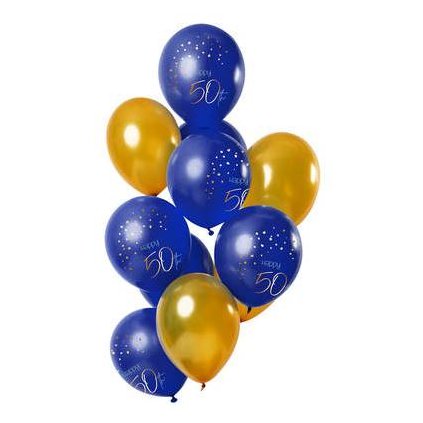 Balónky latexové HB 50 Elegant True Blue 30 cm 12 ks