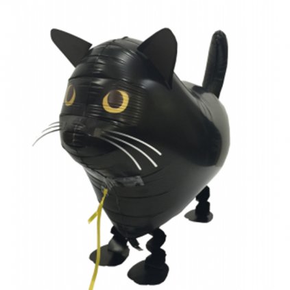 Balónek chodící Kočka černá 57 cm