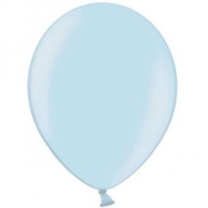 Balónek latexový Strong metalický pastelově modrý 30 cm 1 ks