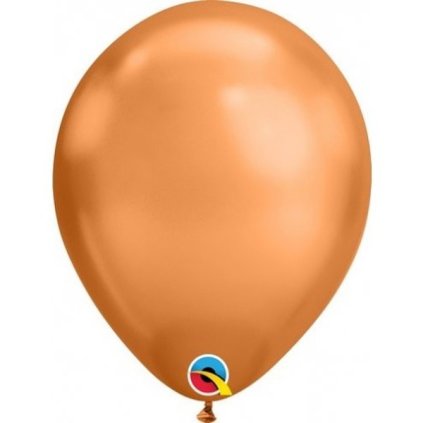 Balónek latexový chromový měděný 28 cm 1 ks