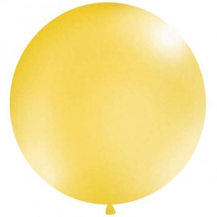 Balón kulatý obří o průměru 1 m metalický zlatý