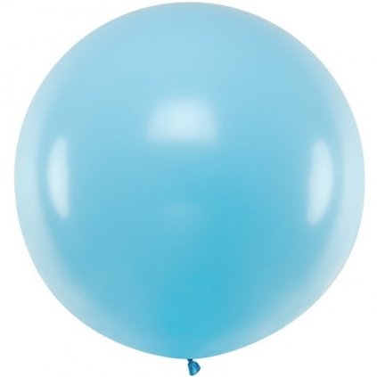 Balón kulatý obří z přírodního latexu o průměru 1 m modrý