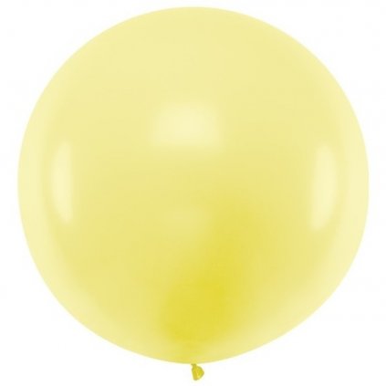 Balón kulatý obří z přírodního latexu o průměru 1 m sv.žlutý