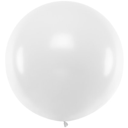 Balón kulatý velký z přírodního latexu o průměru 1 m bílý