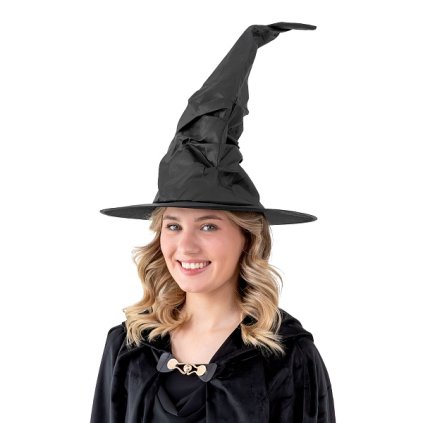 Halloweensky cerny carodejnicky klobouk 38x42cm 52166383