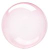 Balonek Bubbles transparentní  růžový 45 cm
