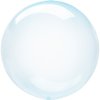Balonek Bubbles transparentní  modrá 60 cm