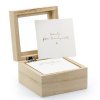 Krabice na přání dřevěná 9,5 x 9,5 x 6 cm