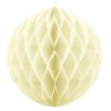 Koule dekorační "Honeycomb" krémová vel. 40cm