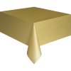 Ubrus plastový zlatý pro obdélníkový stůl 137x274cm