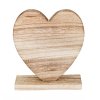 Dekorace srdce dřevěné 18,5x20,5cm