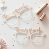 Brýle papírové Team Bride 8ks