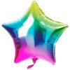 Balónek fóliový Hvězda Yummy Gummy Rainbow 48 cm