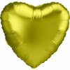 Balónek fóliový Srdce saténové citrónové 43 cm