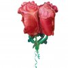Balónek fóliový Červené růže 68 x 76 cm