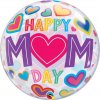 Balónek Bubbles Happy Mom day 56 cm