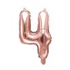 Balónek fóliový číslice 4 Rose Gold 35 cm