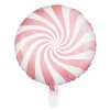 Balonek foliový designový bonbon 45 cm světle růžový