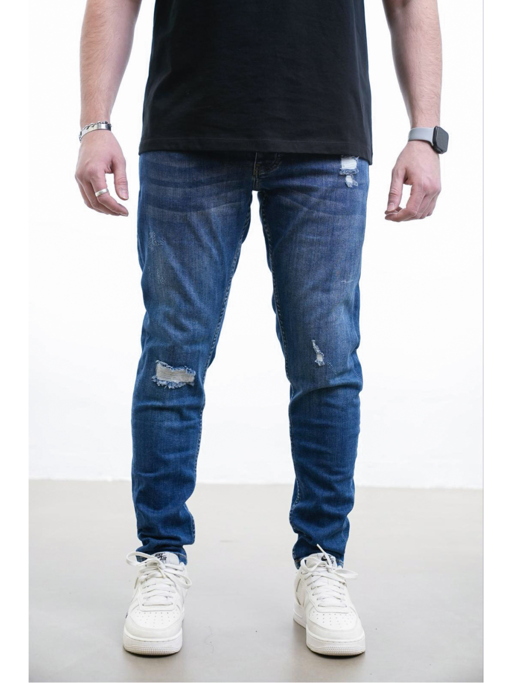 Modré slim fit džíny BOLD