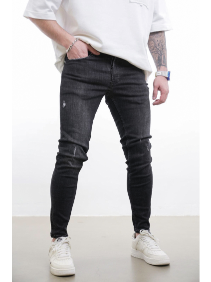 Černé skinny fit džíny SKYLINE