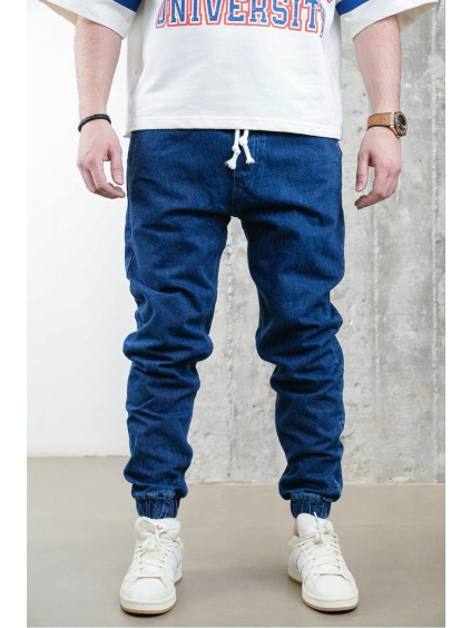 Modré jogger fit džíny Horizon