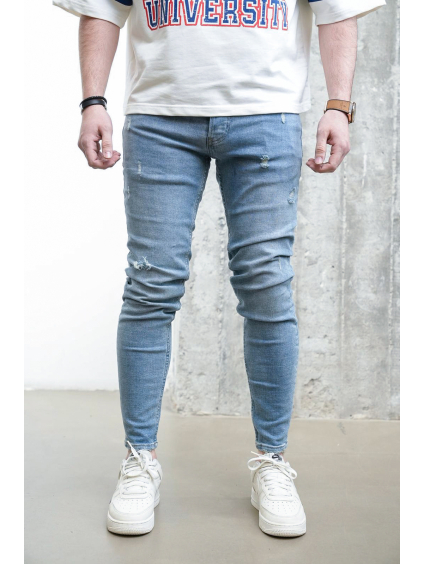 Světle modré skinny fit džíny Ridge