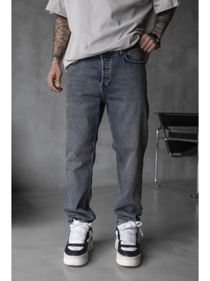 Modré loose fit džíny Obsidian