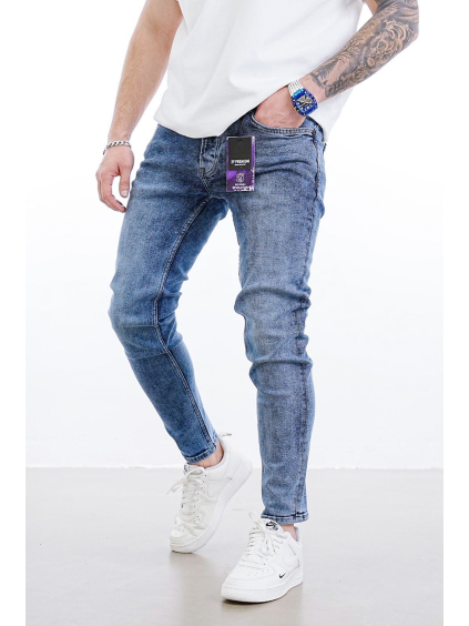 Modré Skinny fit džíny Sector