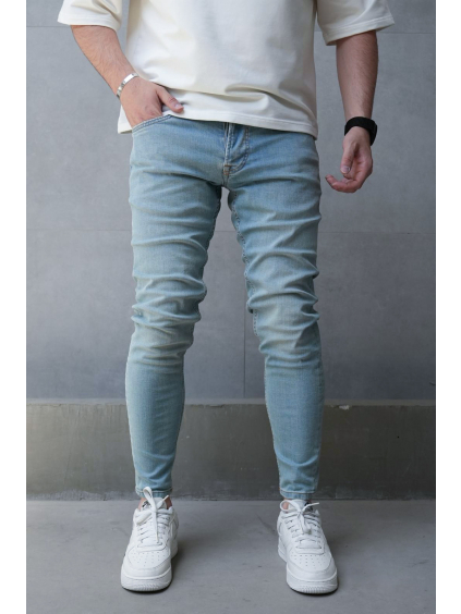 Světle modré skinny fit džíny Skyline Fit