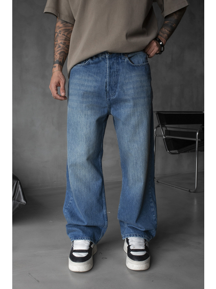 Modré baggy fit džíny Varese