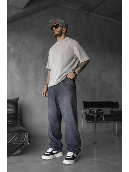 Černé baggy fit džíny Obsidian Flow