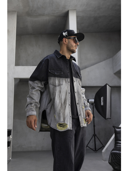 Džínová bunda Black Gradient