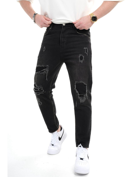 Černé regular fit džíny – Nero Urbano