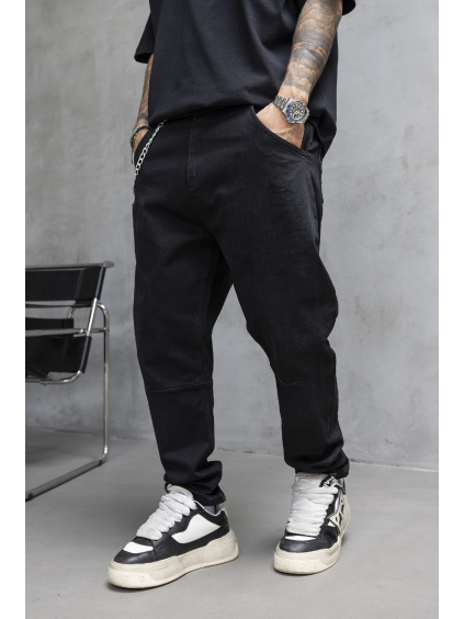 Černé Loose fit džíny Vetra