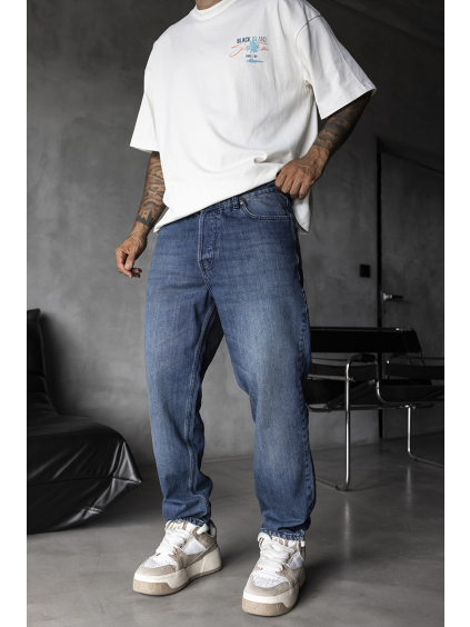 Modré loose fit džíny – Bravio