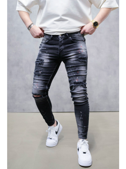 Černé skinny fit džíny – NERO