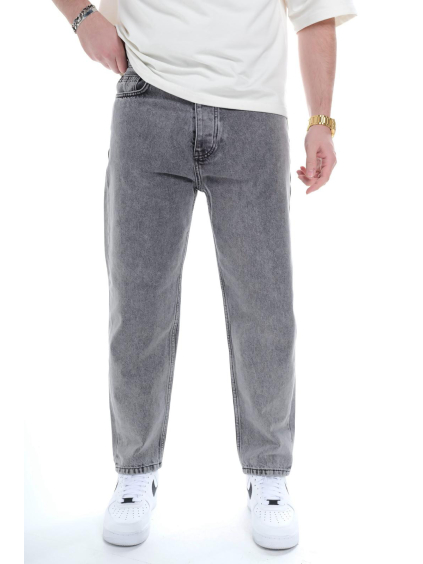 Šedé straight fit džíny – SILAS