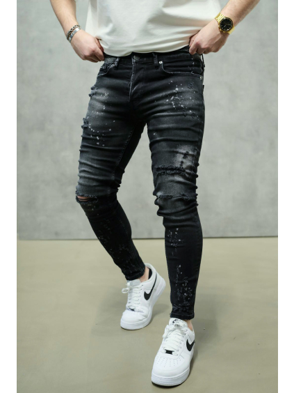 Černé skinny fit džíny – RYKER
