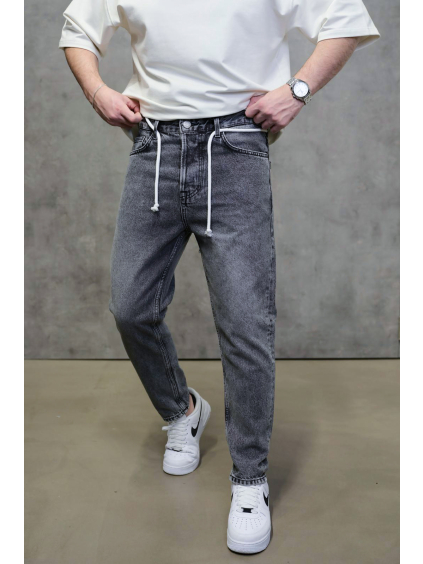 Světle šedé straight fit rifle – LORAN